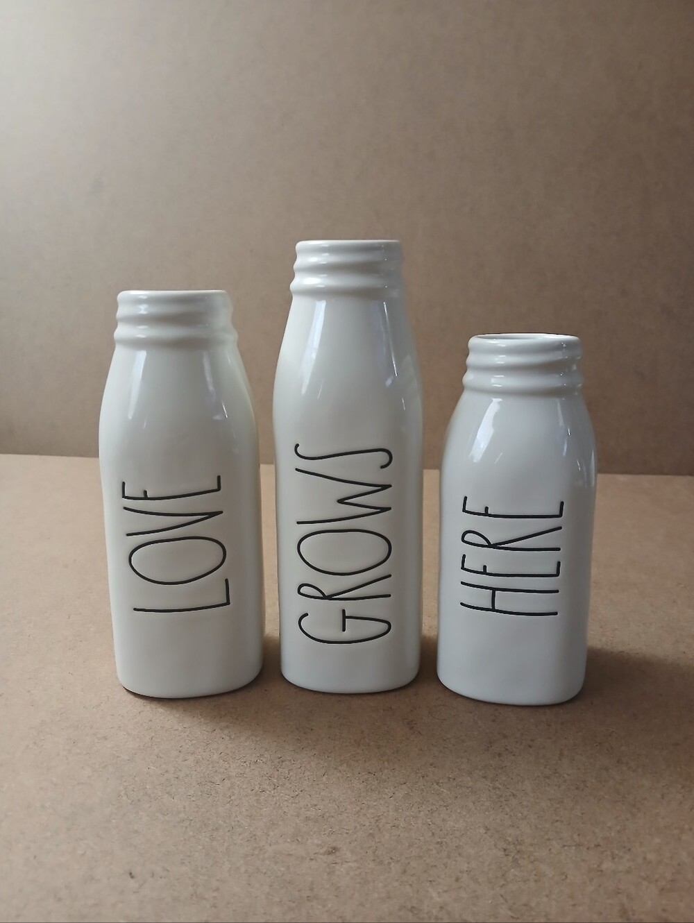 Rae Dunn set of 3 Vases